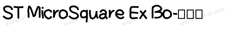 ST MicroSquare Ex Bo字体转换
